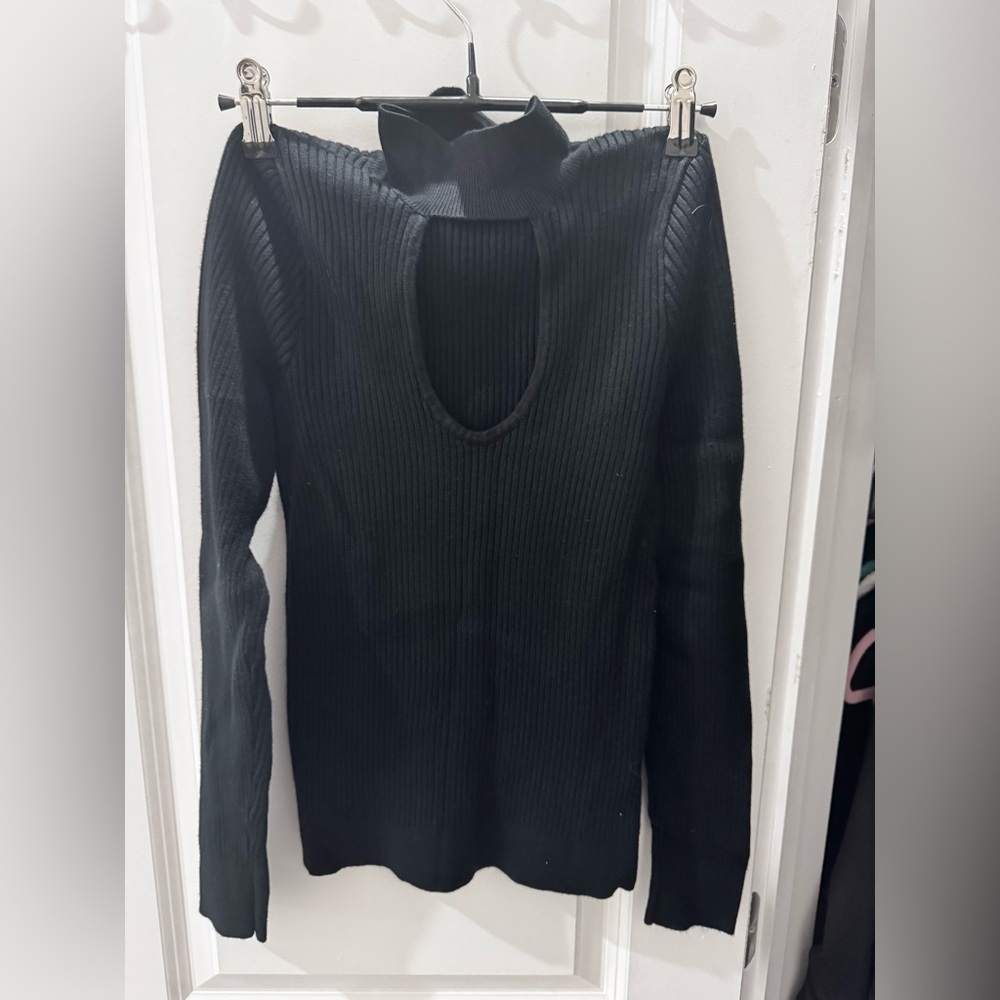 Abercrombie High Neck Cutout Longsleeve